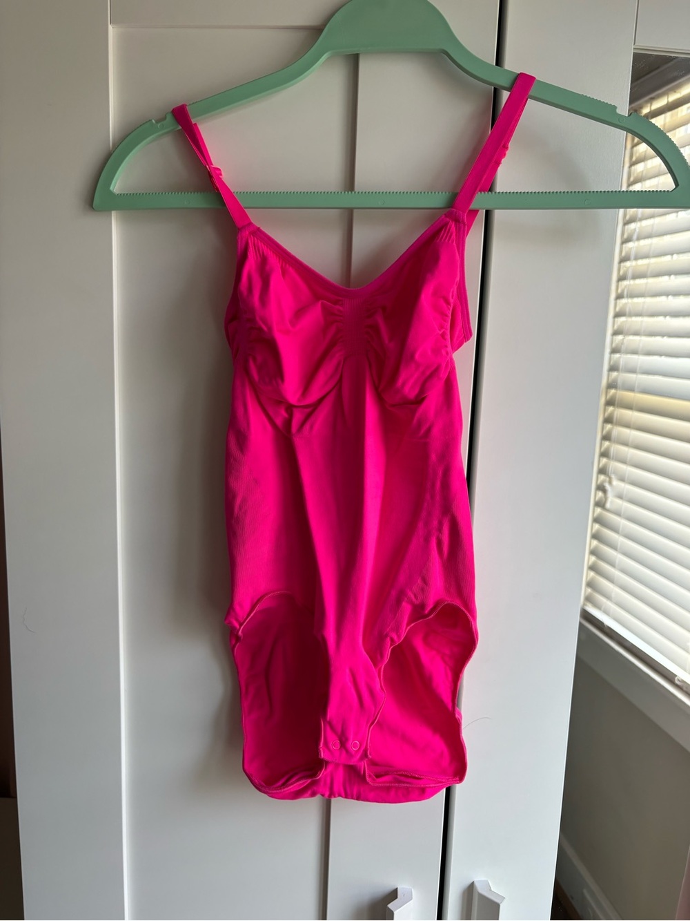 SKIMS Hot Pink Kids One-Piece Footie